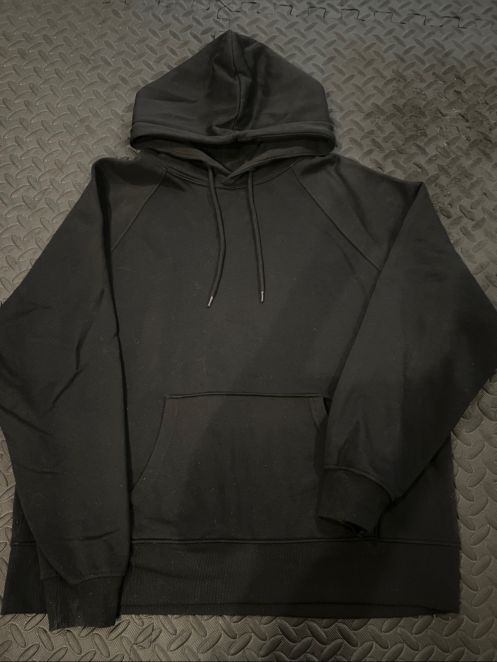 H&M Black Pullover Hoodie Sweatshirt
